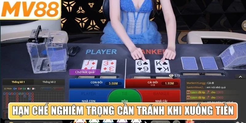 Hạn chế đầy nghiêm trọng cần tránh khi tiến hành xuống tiền