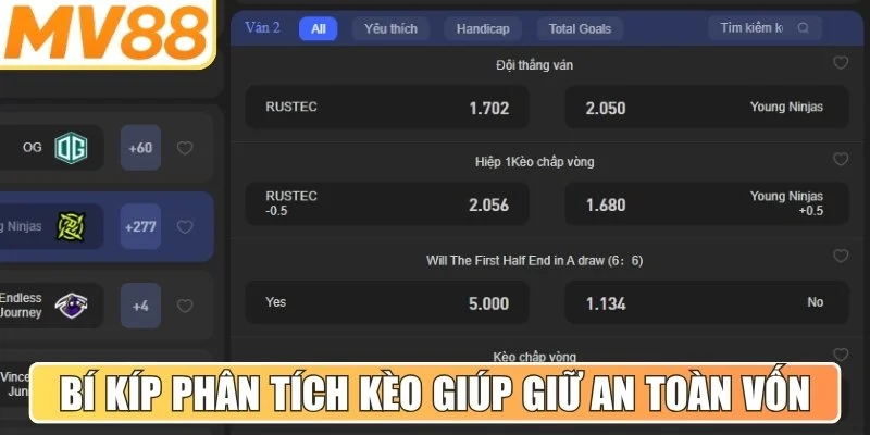 Bí kíp phân tích kèo từ cao thủ giúp giữ an toàn vốn