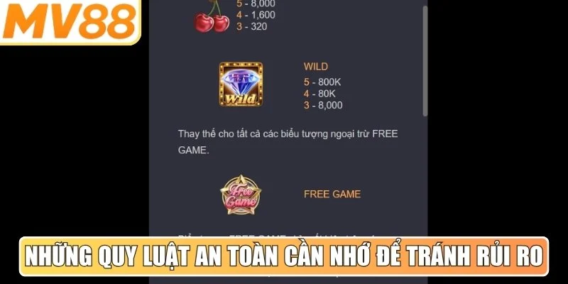 Những quy luật an toàn cần nhớ để tránh rủi ro thua lỗ